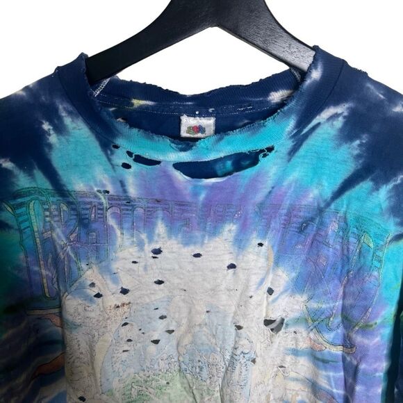 Vintage 90s Grateful Dead Thrashed Single Stitch T Shirt Holes XL - Picture 2 of 8